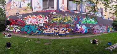 Graffiti Wall - Photo by Achim - dioe, enok, pheps (2014)