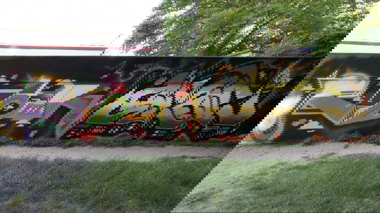 Graffiti Wall - Photo by Achim - cyber, oeke, jnf (2014)