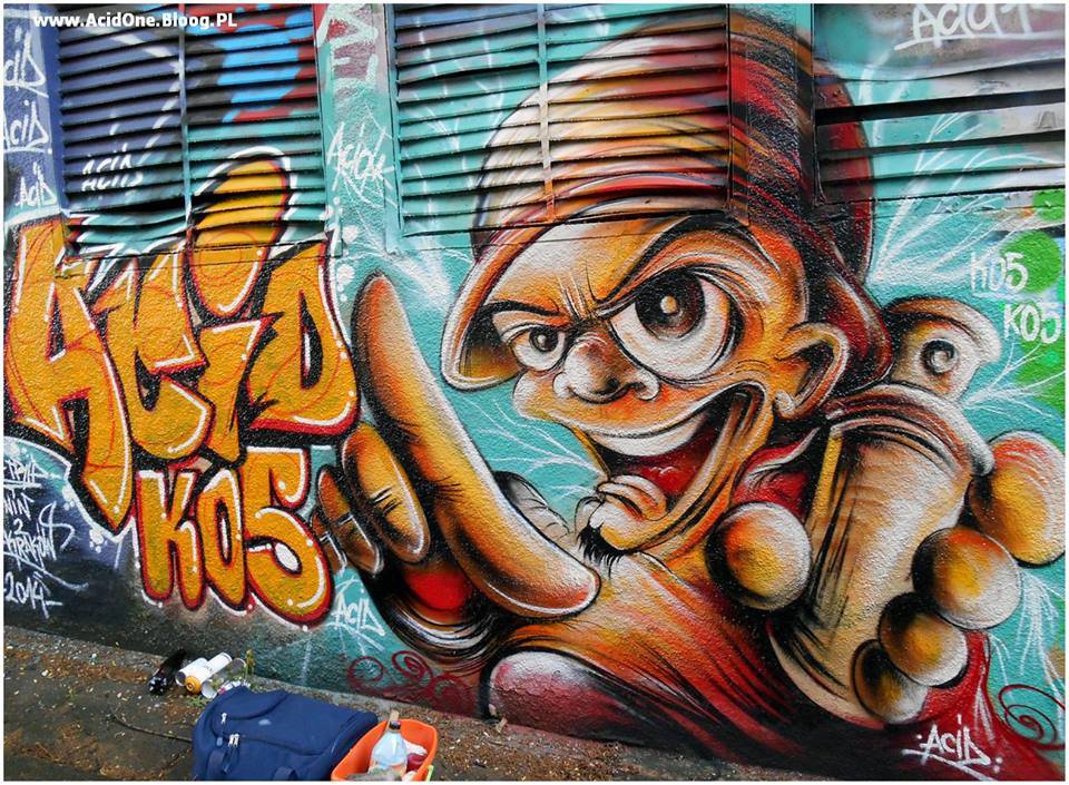 Graffiti Wall - Photo by Acid1 - acid, Kraków (2014)