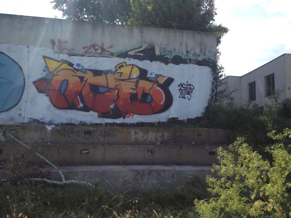Graffiti Wall in Galați - Photo by Acidone - acidwaaa (2013)
