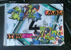 Graffiti Wall in EINDHOVEN - Photo by Acidone - acid, 14all, molotow (2016)