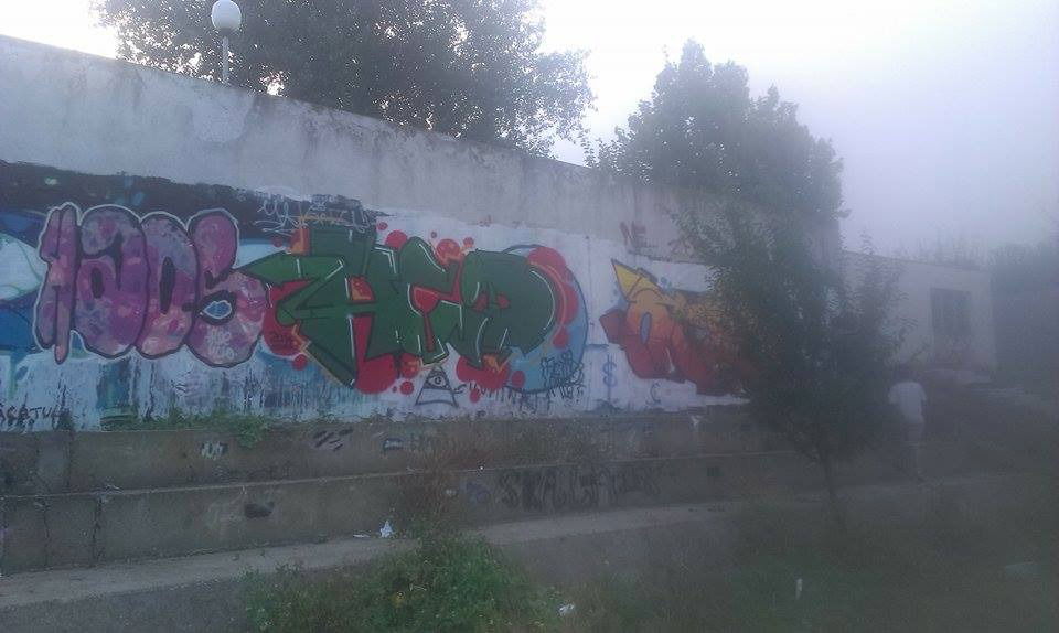 Graffiti Wall in Galați - Photo by Acidone - acid, mib (2014)