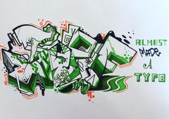 Graffiti Wall in EINDHOVEN - Photo by Acidone - acid, type, almosttypo (2018)