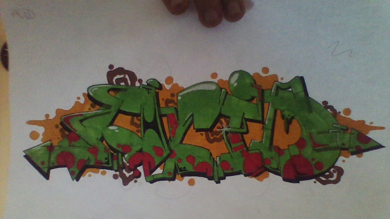 Graffiti Sketch in Eindhoven - Photo by Acidone - fornotch, collab (2015)