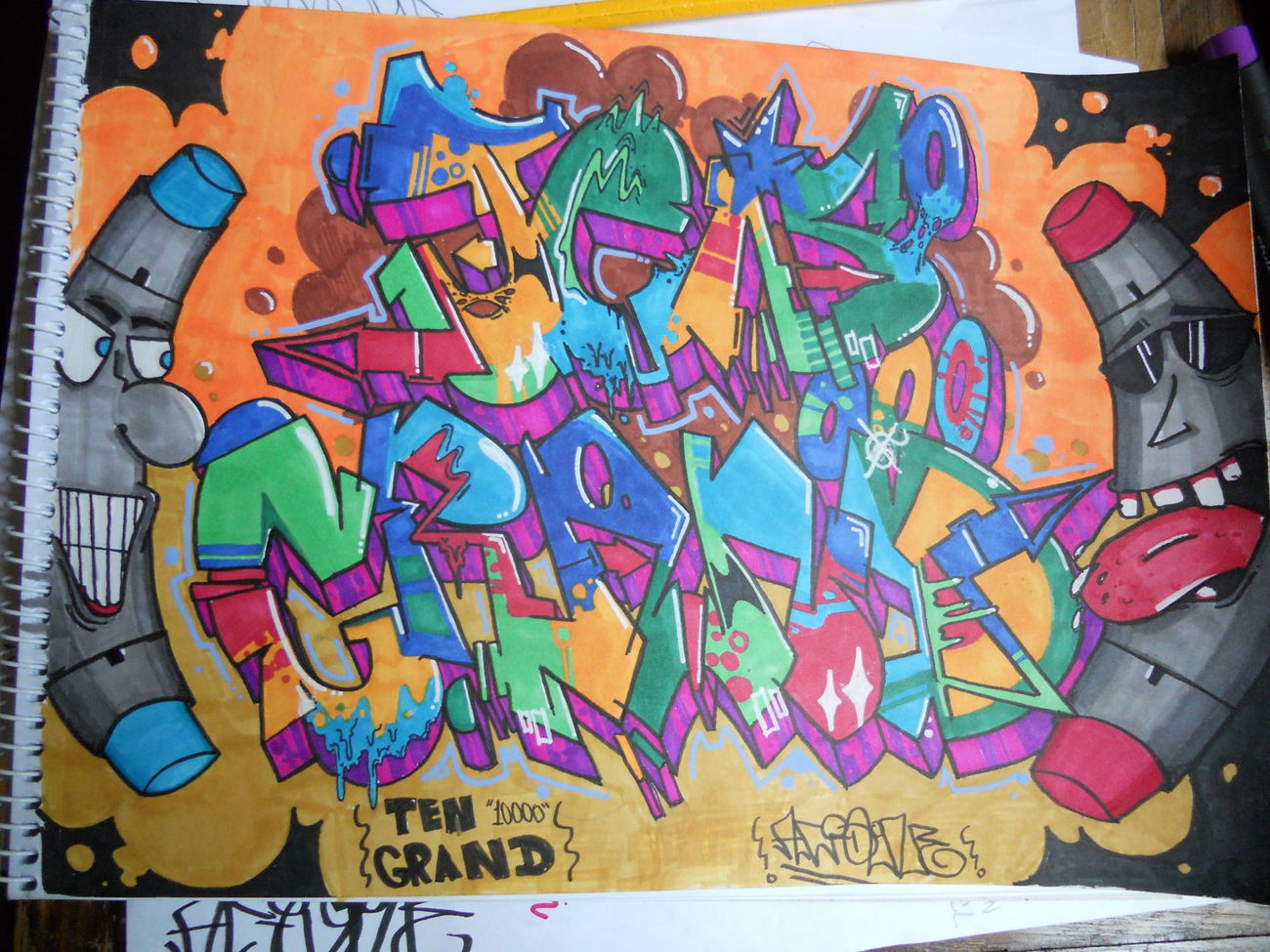 Graffiti Sketch - Photo by Acidone - 10000battle (2014)