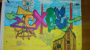 Graffiti Sketch - Photo by Acidone - texas, battle, acid (2015)