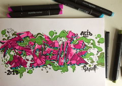 Graffiti Wall in EINDHOVEN - Photo by Acidone - acid, snoopy, snoop (2017)