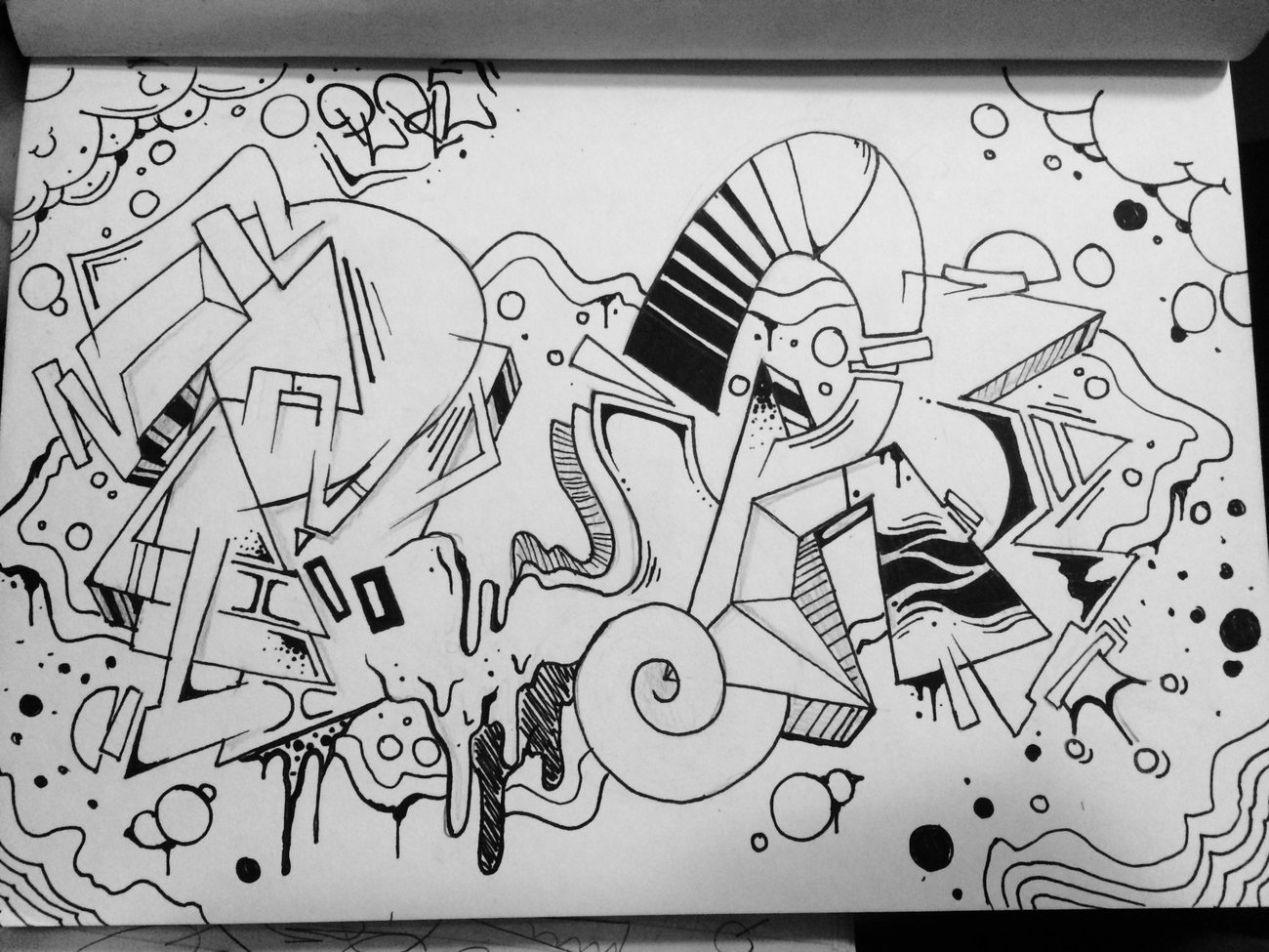 Graffiti Sketch in GALATI - Photo by Acidone - acid, pure, sketch (2016)