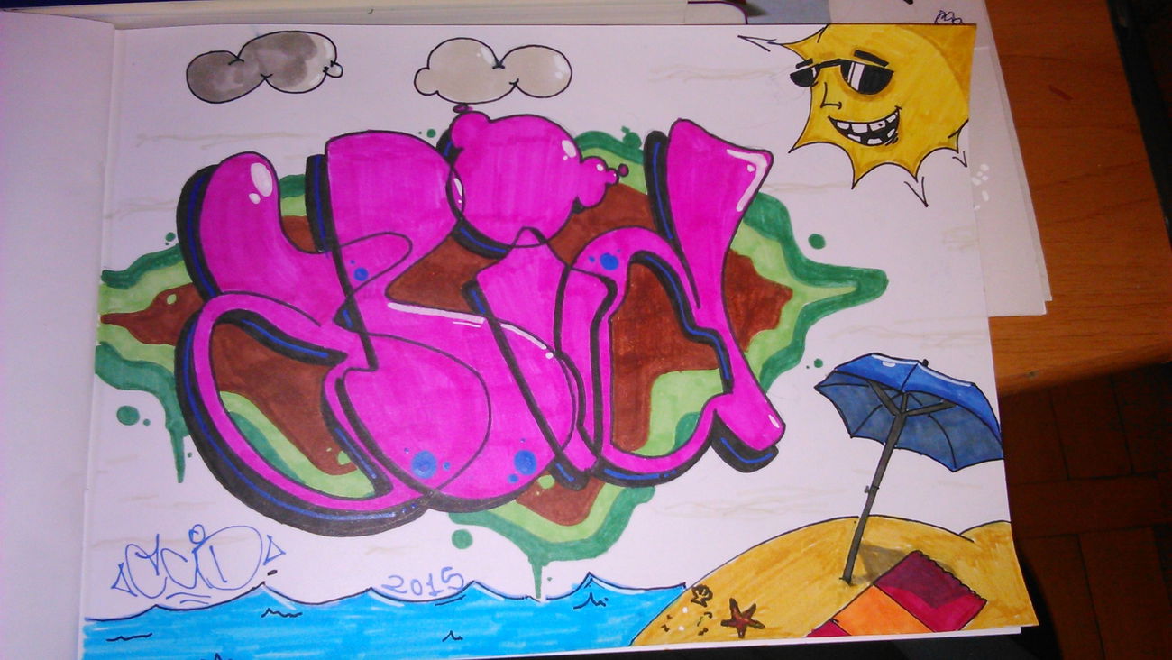 Graffiti Sketch - Photo by Acidone - summertime (2015)