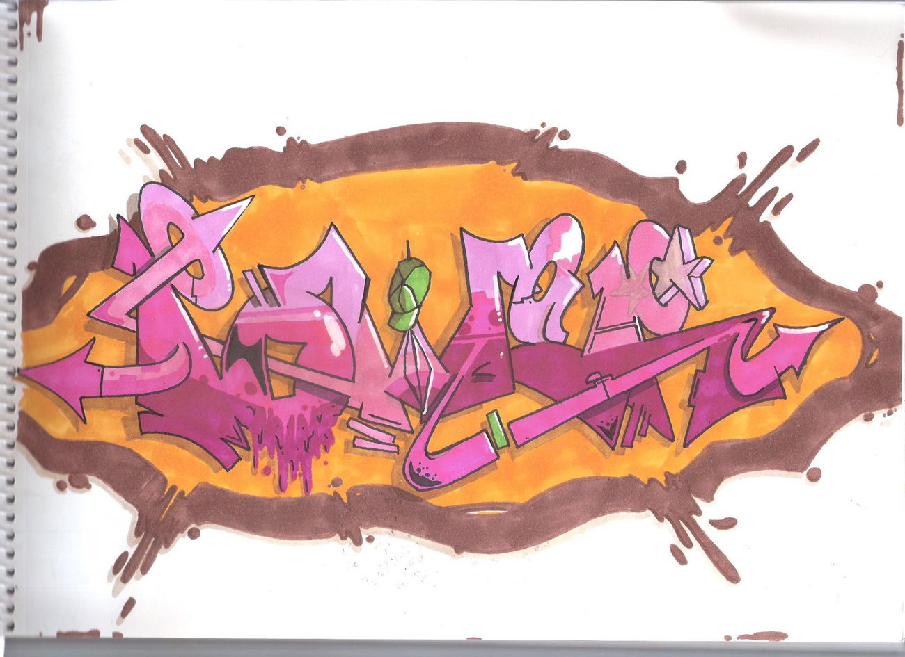Graffiti Sketch - Photo by Acidone - acid, power, battle (2015)