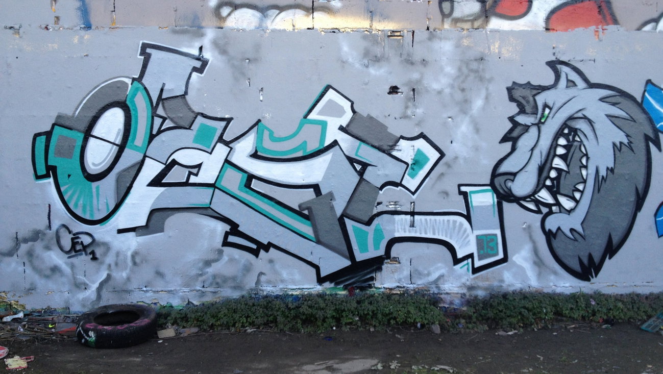 Graffiti Wall in Berlin - Photo by AcselFoley - Acse, Akse, Ackse (2013)