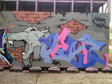 Graffiti Wall - Photo by AcselFoley - Acse, Akse, Volka (2014)