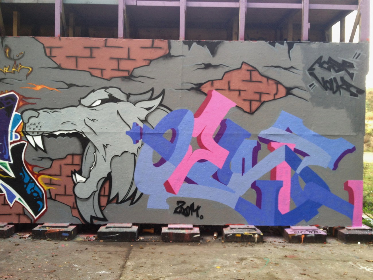 Graffiti Wall - Photo by AcselFoley - Acse, Akse, Volka (2014)
