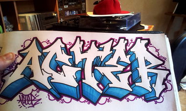 Graffiti Sketch - Photo by ActoNE - acter, sketch, 2014 (2014)