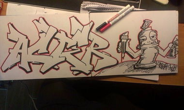 Graffiti Sketch - Photo by ActoNE - acter, smc, black (2014)