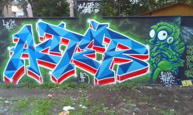 Graffiti Wall - Photo by ActoNE - acter, dresden, scheune (2014)