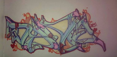 Graffiti Sketch - Photo by Addicted - Girlfriend, Hamburg, Dani