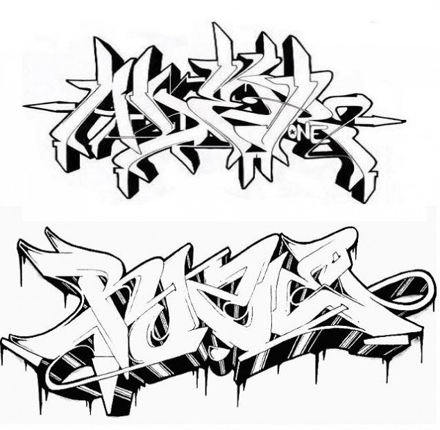 Graffiti Sketch - Photo by Aderone - Ader, Ruze (2012)