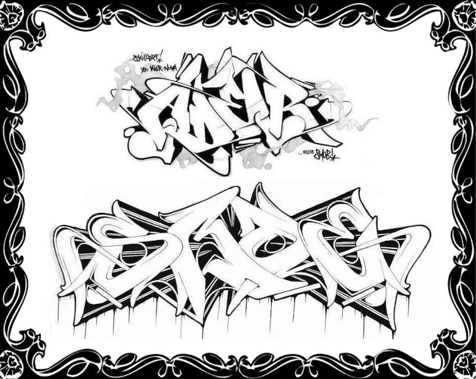 Graffiti Sketch - Photo by Aderone - Ader, one (2013)
