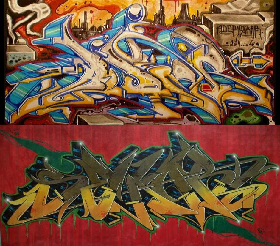 Graffiti Sketch - Photo by Aderone - Ader, one (2014)