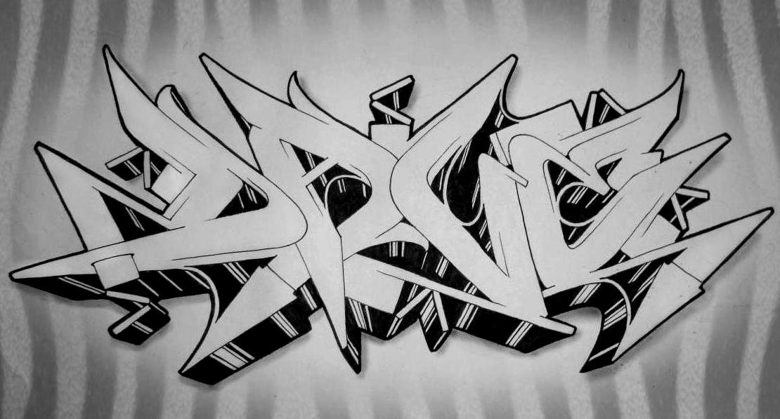 Graffiti Sketch - Photo by Aderone - Ader, one (2014)