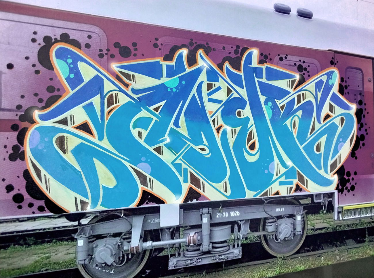 Graffiti Train - Photo by Aderone