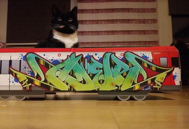 Graffiti Train - Photo by Aderone