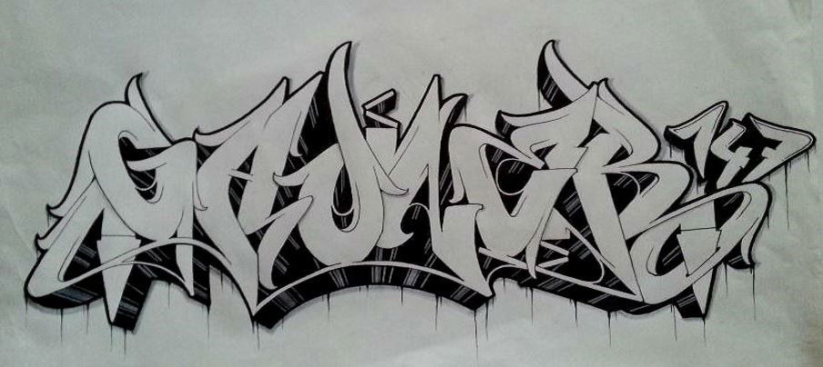 Graffiti Sketch - Photo by Aderone - Ader, Ader, one