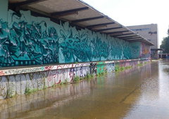 Graffiti Wall in Magdeburg - Photo by AerosolArena - EWA-Crew, Hamburg, Aerosol-Arena (2013)
