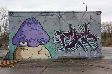 Graffiti Wall in Magdeburg - Photo by AerosolArena - CAPZ, ATZE, OH-Crew (2012)
