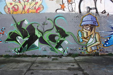 Graffiti Wall in Magdeburg - Photo by AerosolArena - Oldschool, Jam, Aerosol-Arena (2012)