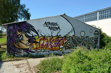 Graffiti Wall in Magdeburg - Photo by AerosolArena - WOOKY, OMEK, Aerosol-Arena (2012)