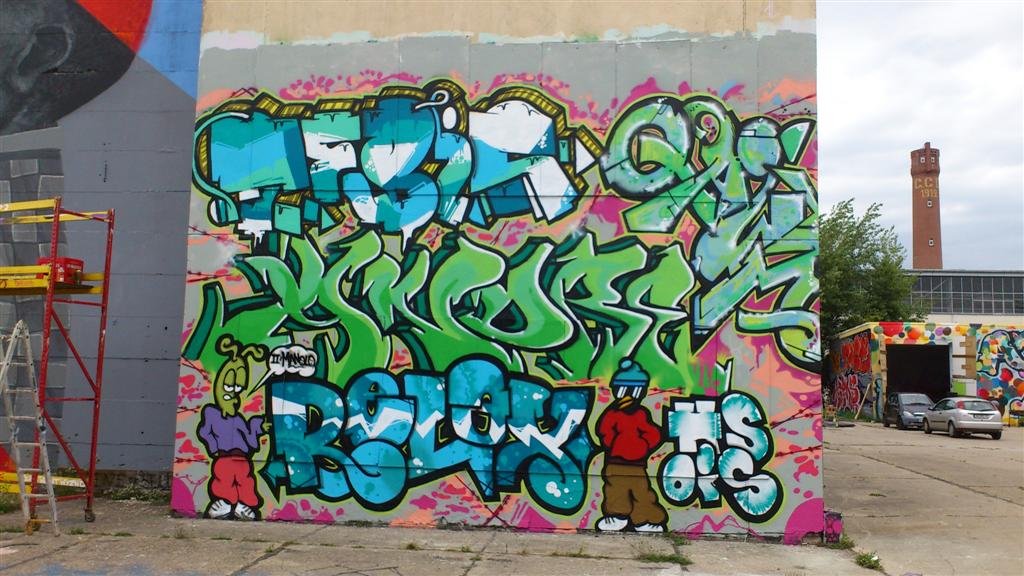 Graffiti Wall in Magdeburg - Photo by AerosolArena - HS, OIS, Aerosol-Arena (2013)