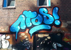 Graffiti Bombing in Magdeburg - Photo by AerosolArena - ATOS, Hamburg, Aerosol-Arena (2013)