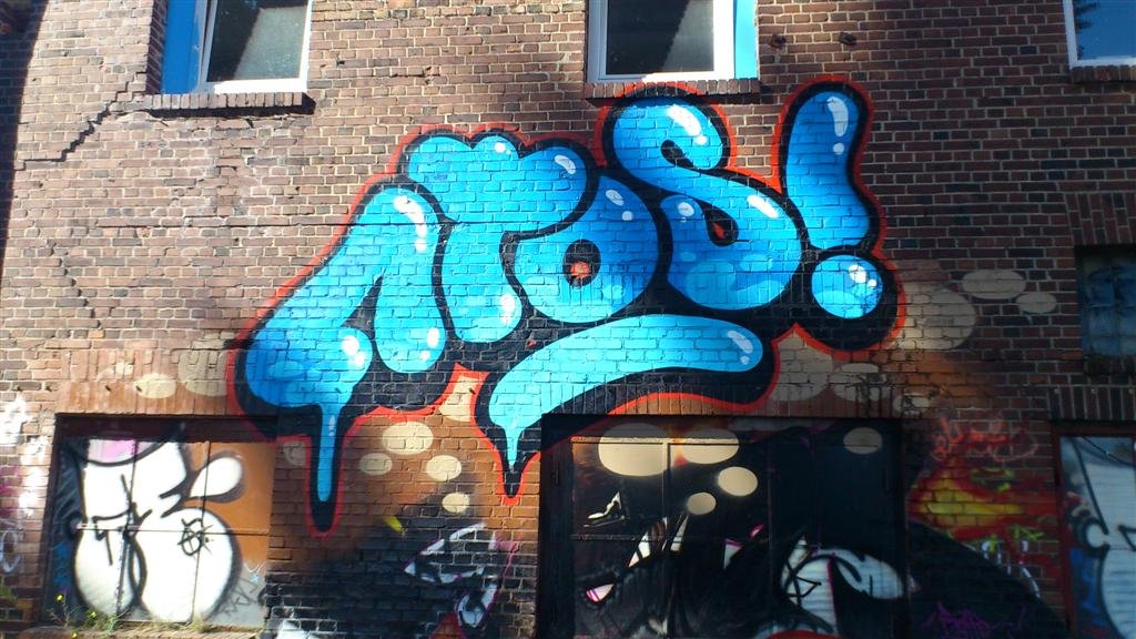 Graffiti Bombing in Magdeburg - Photo by AerosolArena - ATOS, Hamburg, Aerosol-Arena (2013)