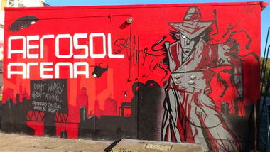 Graffiti Wall in Magdeburg - Photo by AerosolArena - SAINT, Aerosol-Arena (2013)