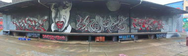 Graffiti Wall in Magdeburg - Photo by AerosolArena - KÖBES, PMode, KONG (2013)