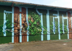 Graffiti Wall in Magdeburg - Photo by AerosolArena - SILAS, MÜCKE, SIRIUS (März)