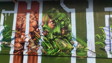 Graffiti Wall - Photo by AerosolArena - BIRD, SILAS, SIRIUS (2014)