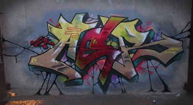 Graffiti Wall in Tosno - Photo by Aers (2013)