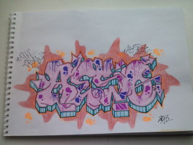 Graffiti Sketch - Photo by Aesoone - AESO, MTDCREW (2015)