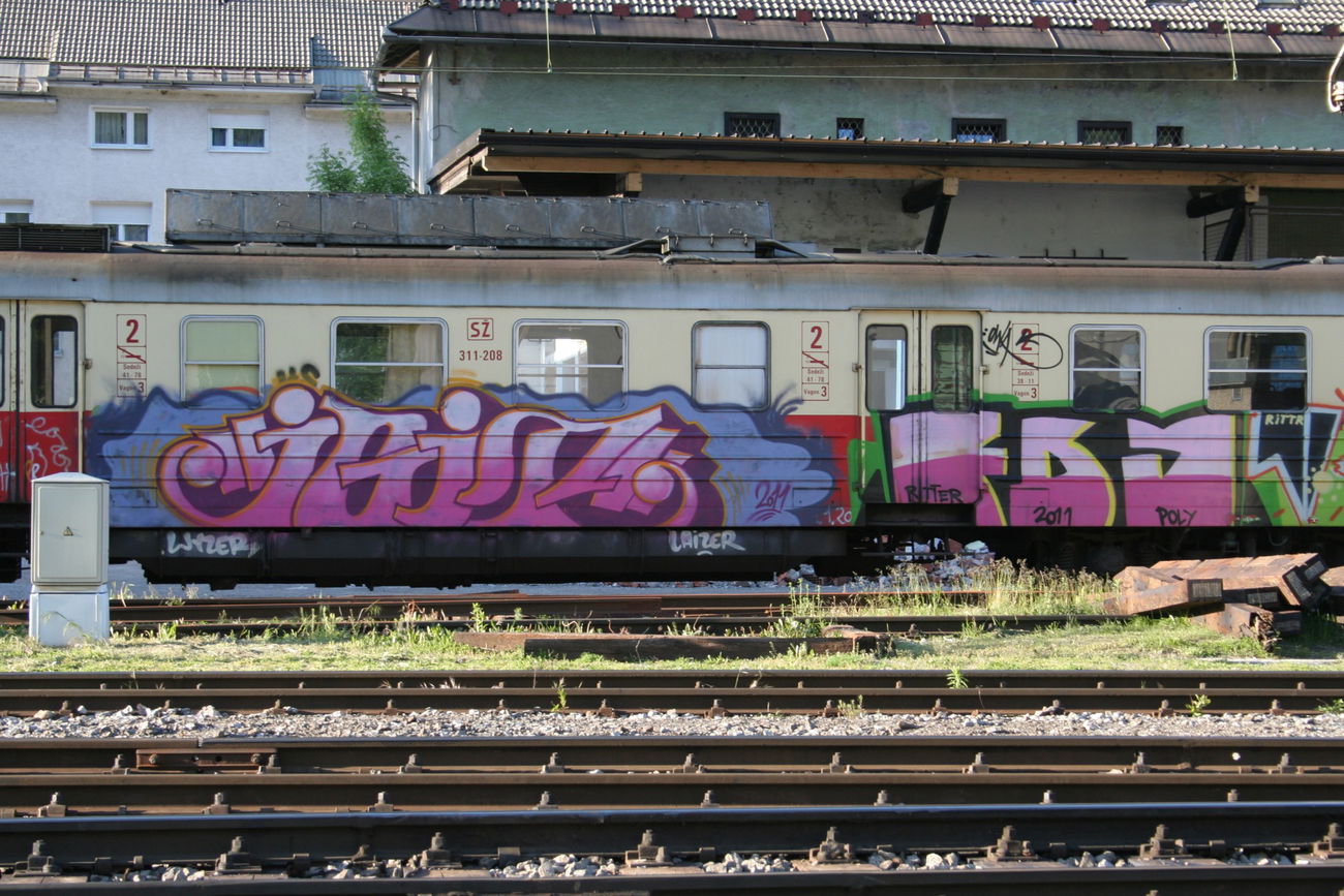 Graffiti Train - Photo by Aetherdog96 - Igid, Grs, Fdj