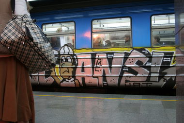 Graffiti Train - Photo by Aetherdog96 - Jeans, U.A.T.