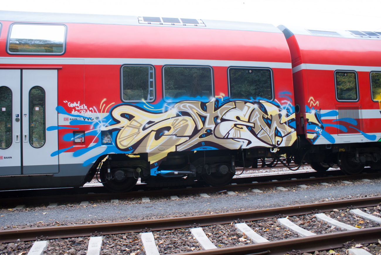 Graffiti Train - Photo by Aetherdog96 - Stem, Grs