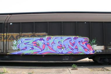 Graffiti Train - Photo by Aetherdog96 - Freight, Stem, Grs