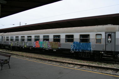 Graffiti Train - Photo by Aetherdog96 - Stu, IMSO, Suxo
