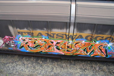 Graffiti Train - Photo by Aetherdog96 - Freight, Stem, Grs
