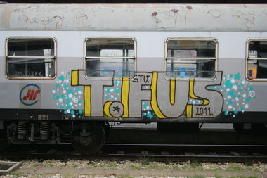 Graffiti Train - Photo by Aetherdog96 - T.Fus