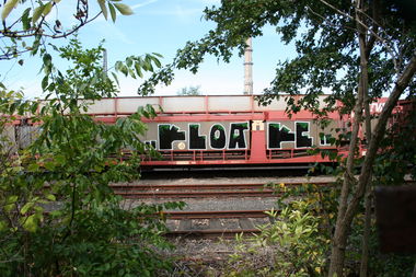 Graffiti Train - Photo by Aetherdog96 - Freight, Kloake, Bof