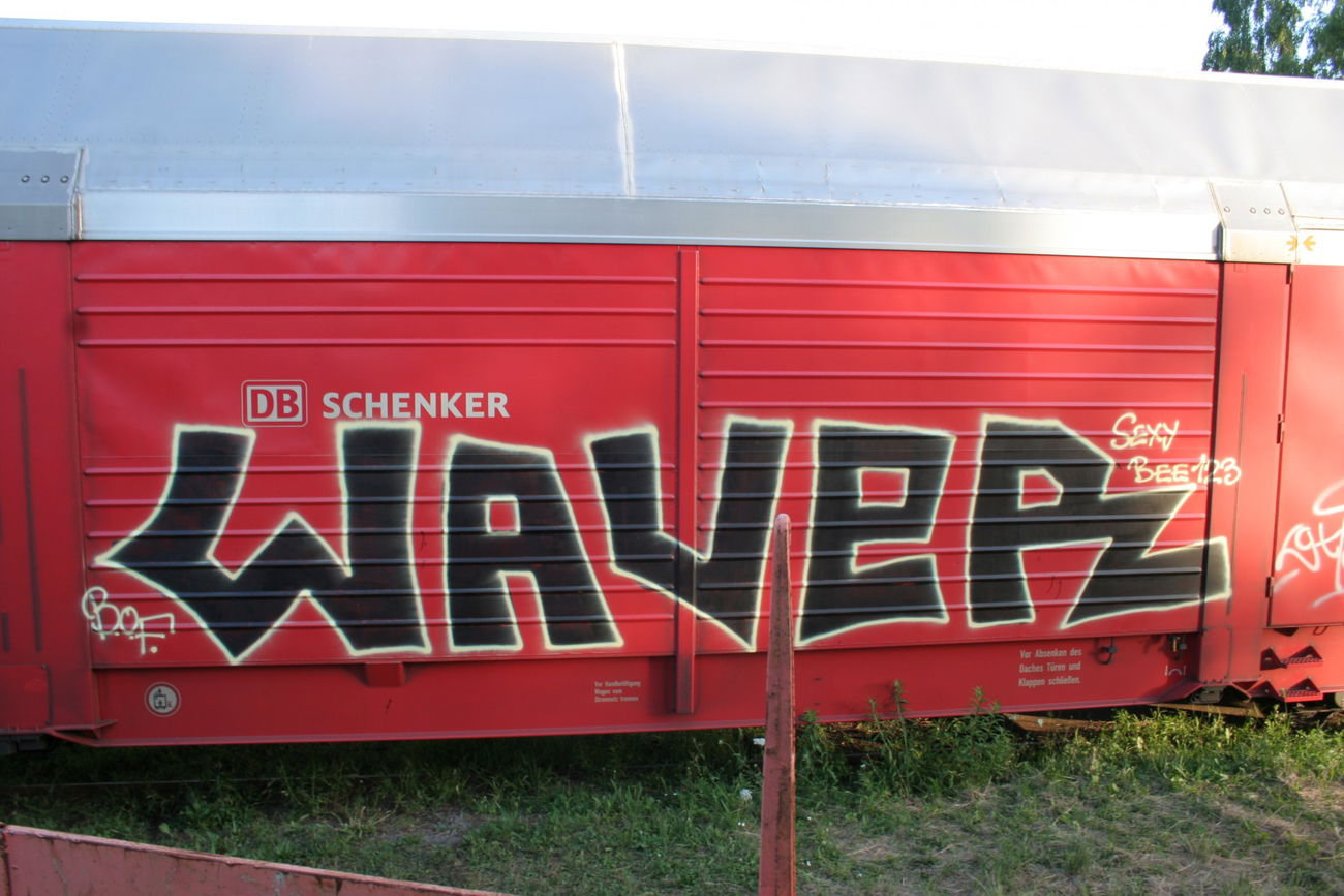 Graffiti Train - Photo by Aetherdog96 - Freight, Waver, Bof